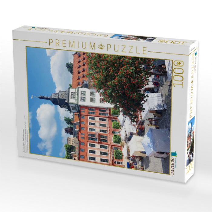 Rudolstadt, Blick auf den Marktplatz - CALVENDO Foto-Puzzle'