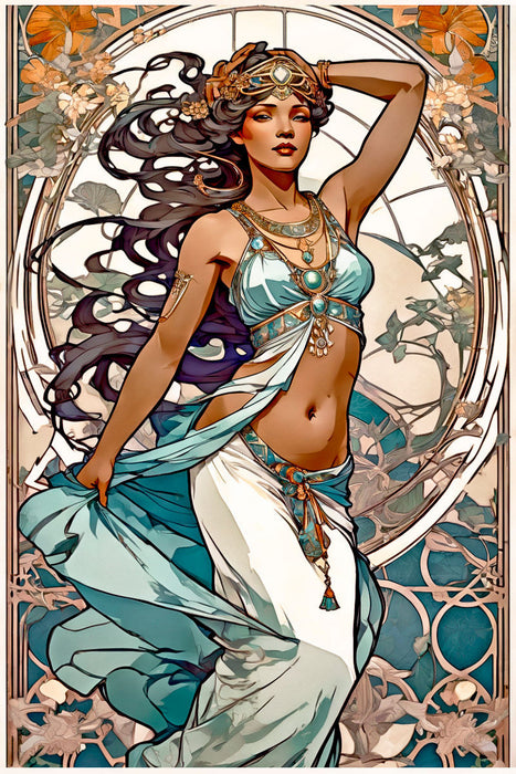 Premium Textil-Leinwand Grazile Naomi