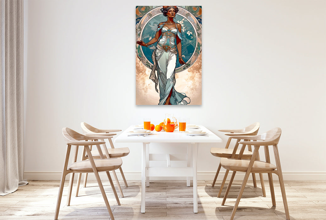 Premium Textil-Leinwand Liebliche Inaya