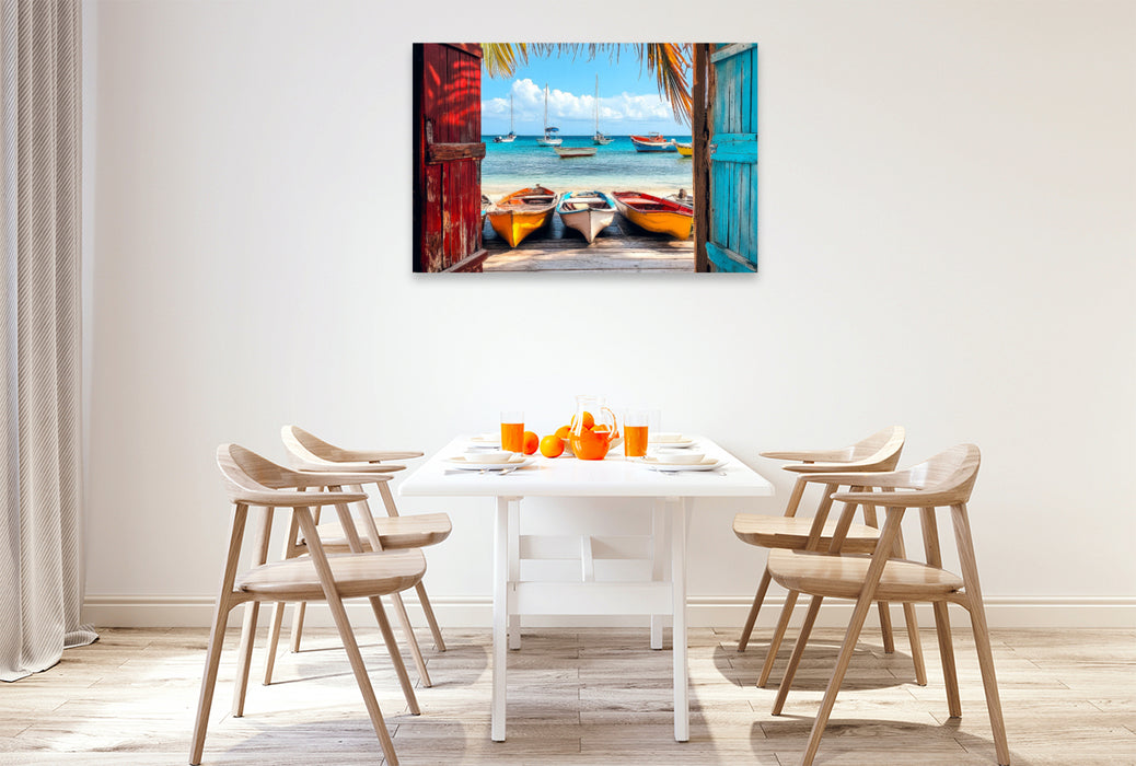 Premium Textil-Leinwand Curacao