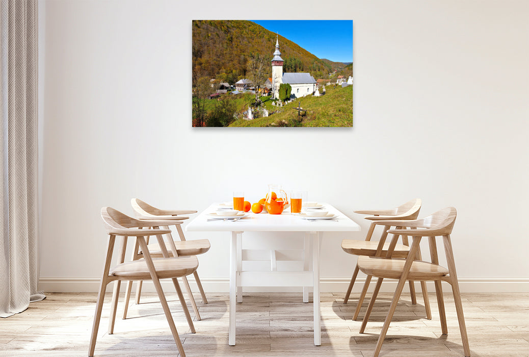 Premium Textil-Leinwand Gura Izbitei in Siebenbürgen