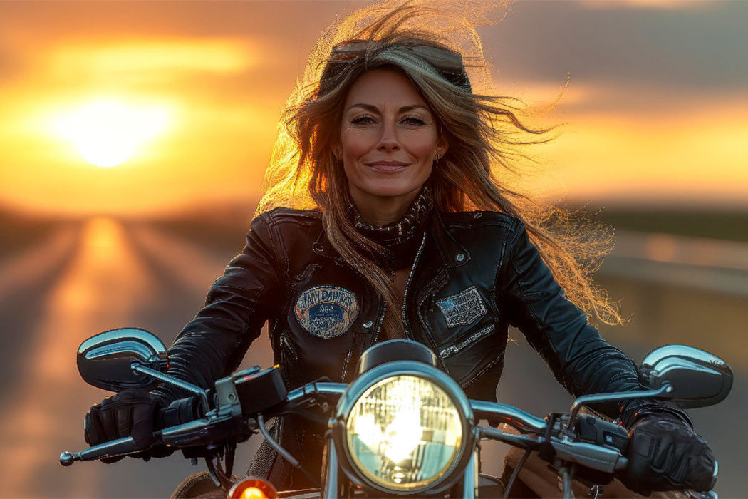 Premium Textil-Leinwand Frauen Power