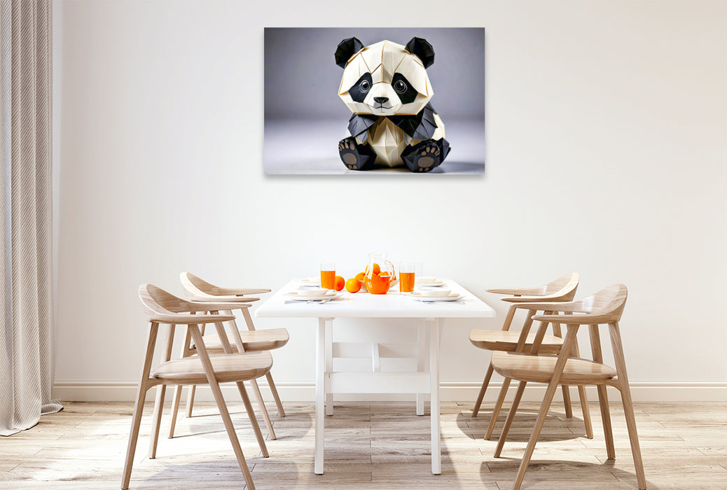 Premium Textil-Leinwand Der Panda