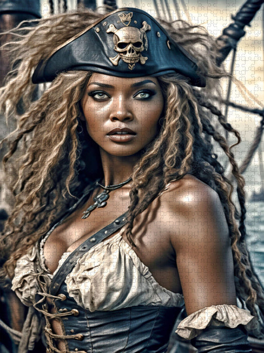 Als Schatzmeisterin verwaltet Muriel das erbeutete Gut der Gruppe. - CALVENDO Foto-Puzzle'