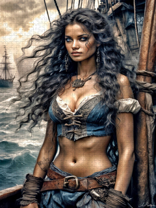 Der Mastkorb ist Deirdre's Revier. Sie liebt die endlose Weite. - CALVENDO Foto-Puzzle'