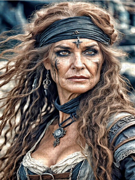 Ihre Erfahrung drängt Angela in die Rolle der Kapitänin. - CALVENDO Foto-Puzzle'