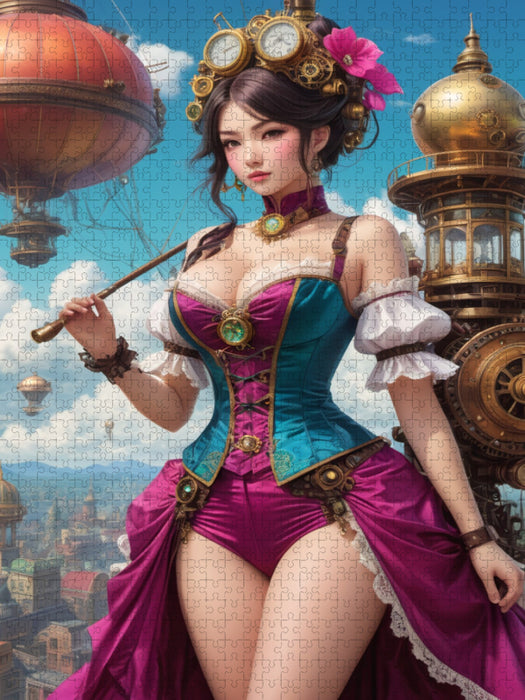 Aiko – Die Steampunkqueen - CALVENDO Foto-Puzzle'