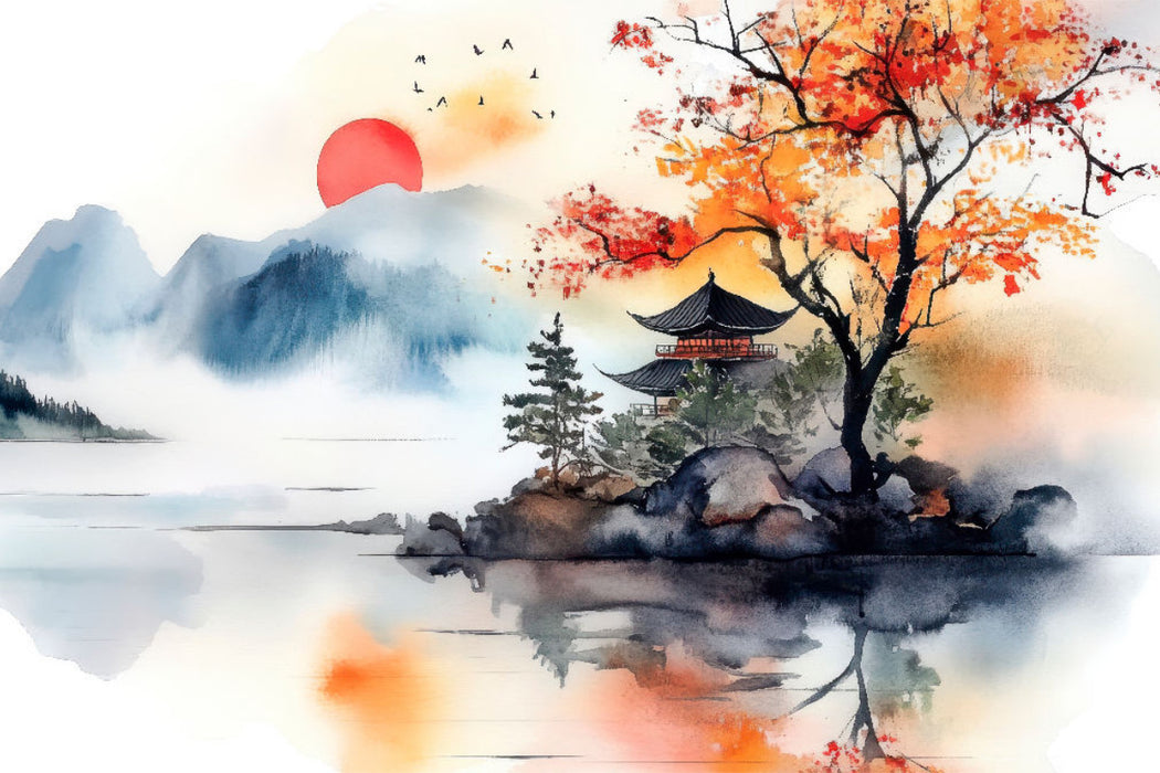 Premium Textil-Leinwand Japan