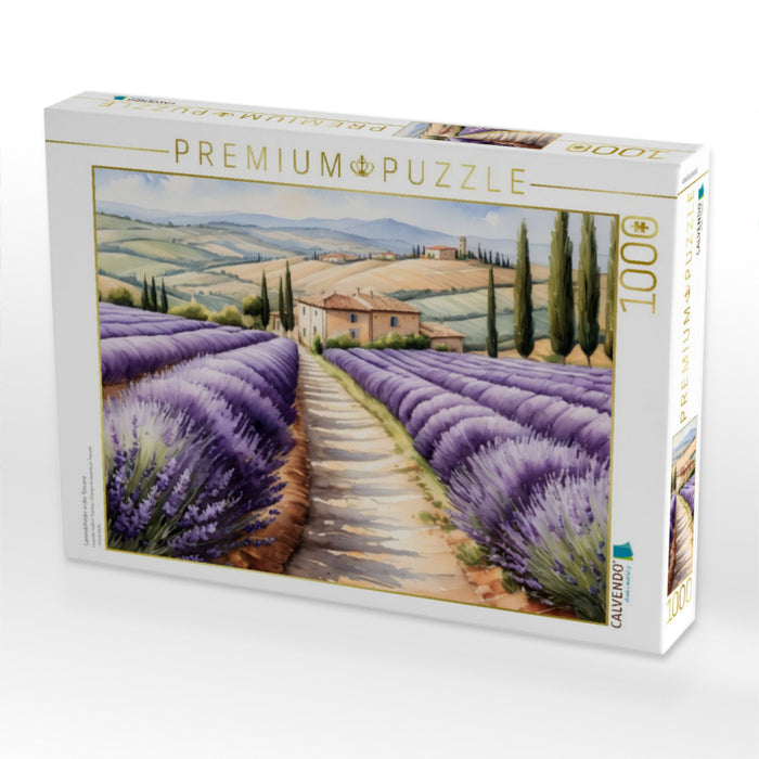 Lavendelfelder in der Toscana - CALVENDO Foto-Puzzle'