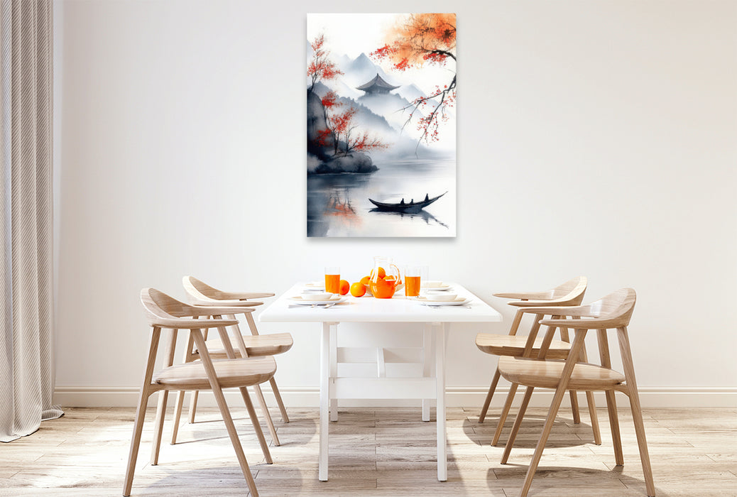 Premium Textil-Leinwand Japan