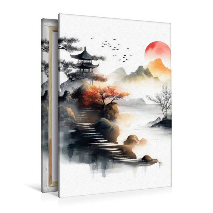 Premium Textil-Leinwand Japan