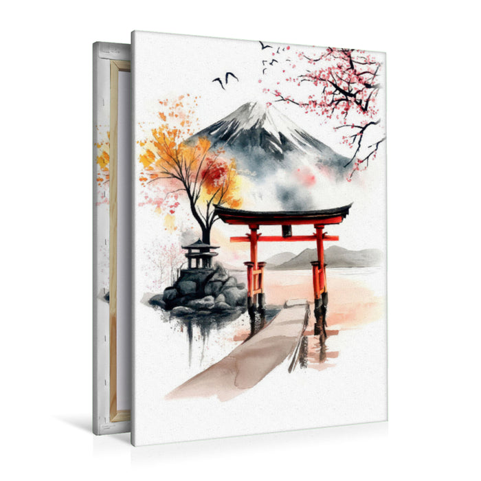 Premium Textil-Leinwand Japan