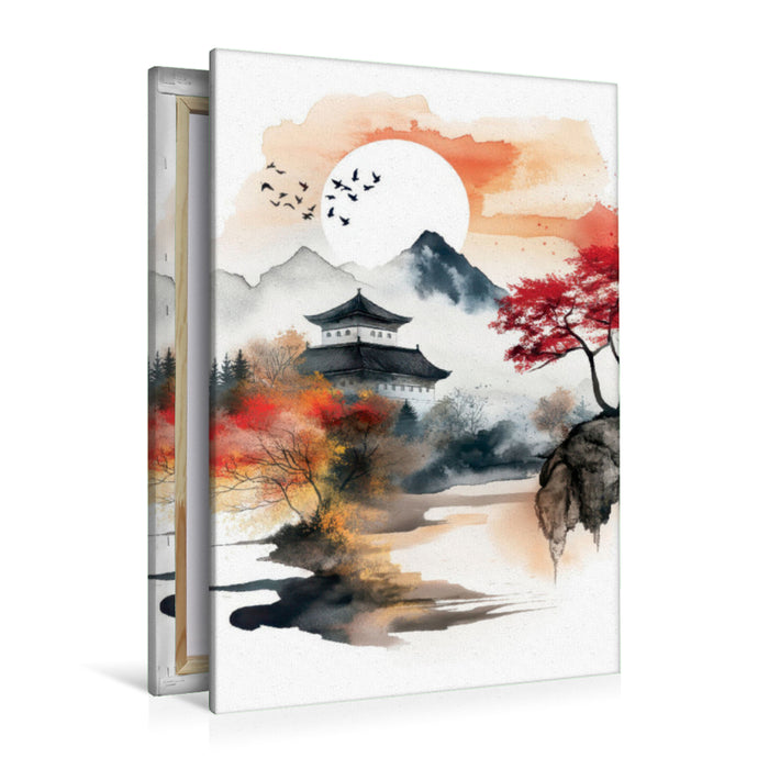 Premium Textil-Leinwand Japan