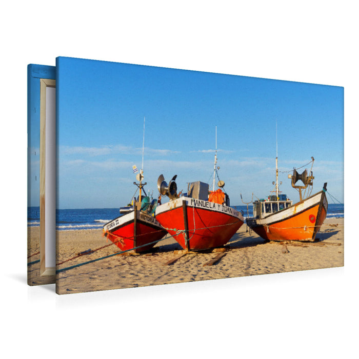 Premium Textil-Leinwand Punta del Diablo