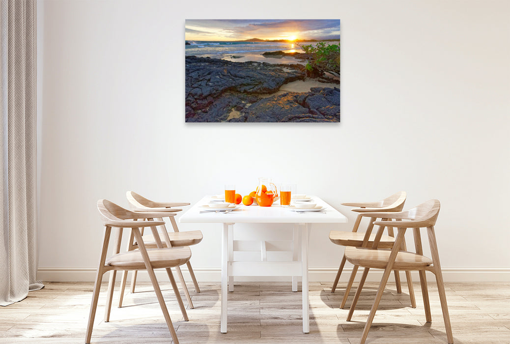 Premium Textil-Leinwand Puerto Villamil Galapagos