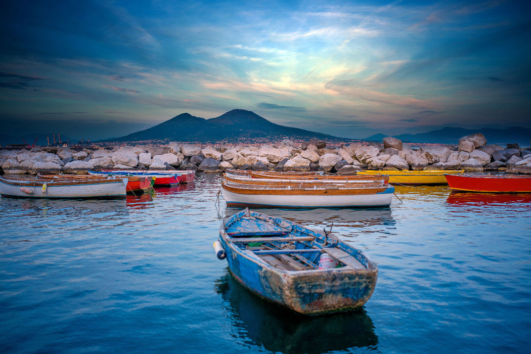 Premium Textil-Leinwand Blick zum Vesuv