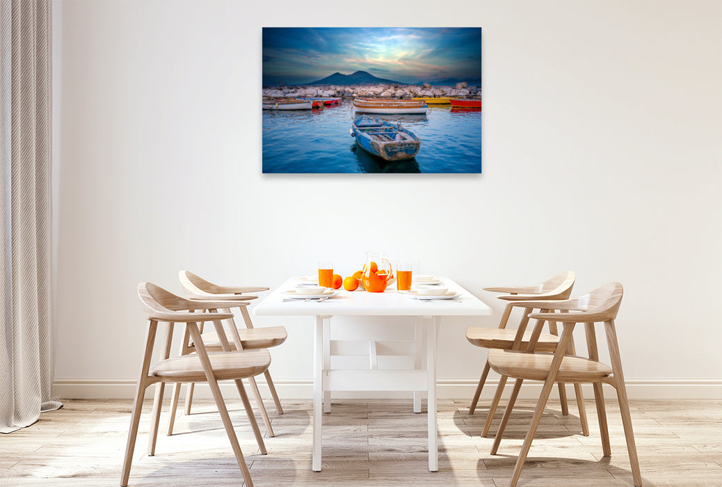 Premium Textil-Leinwand Blick zum Vesuv