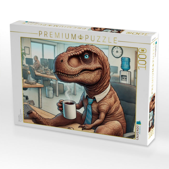 Dino im Büro - CALVENDO Foto-Puzzle'