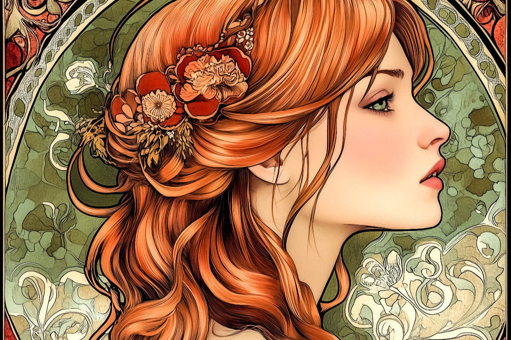 Premium Textil-Leinwand Ein Motiv aus dem Kalender Eleganz der Epoche