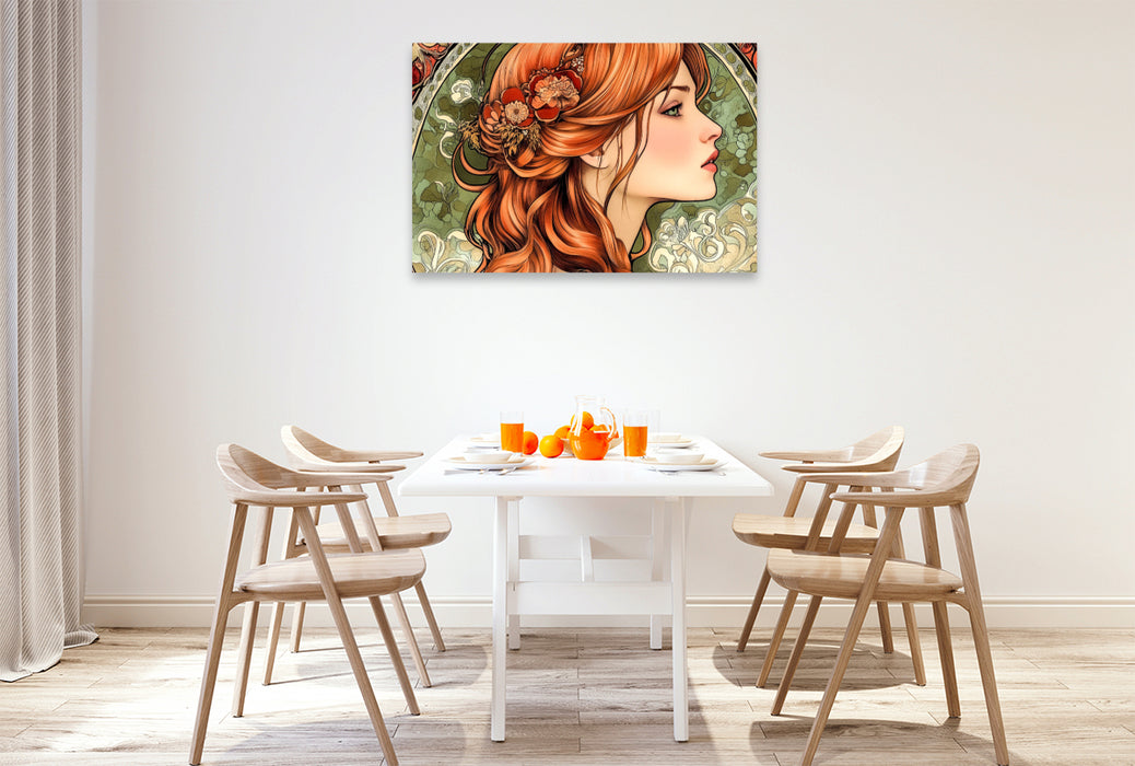 Premium Textil-Leinwand Ein Motiv aus dem Kalender Eleganz der Epoche