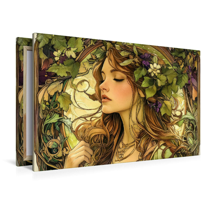 Premium Textil-Leinwand Wie eine Muse, von der Natur geformt