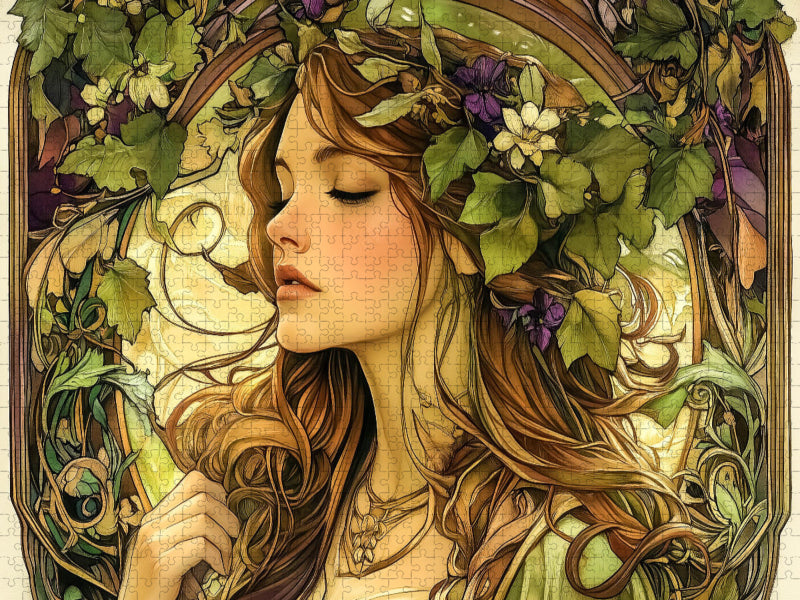 Wie eine Muse, von der Natur geformt - CALVENDO Foto-Puzzle'