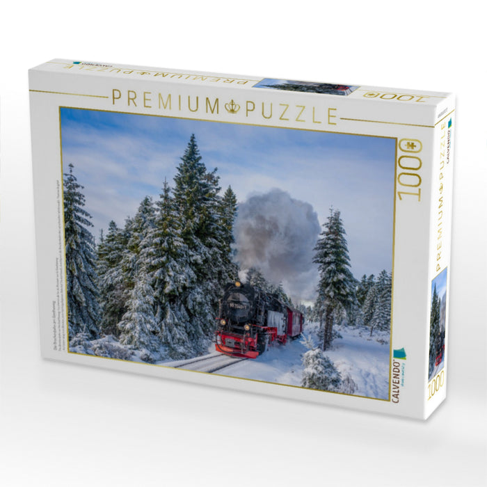 Die Brockenbahn am Goetheweg - CALVENDO Foto-Puzzle'