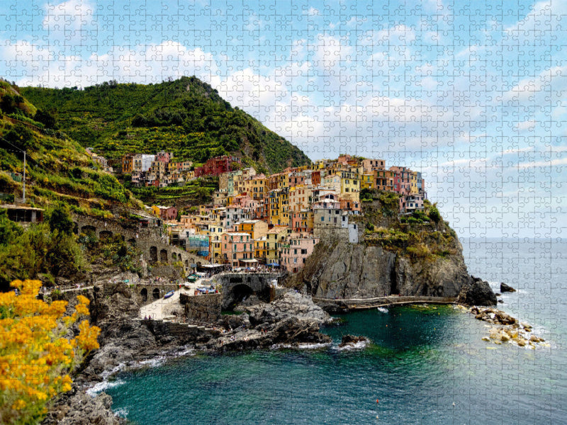 Manarola - Küstenidylle in Cinque Terre - CALVENDO Foto-Puzzle'