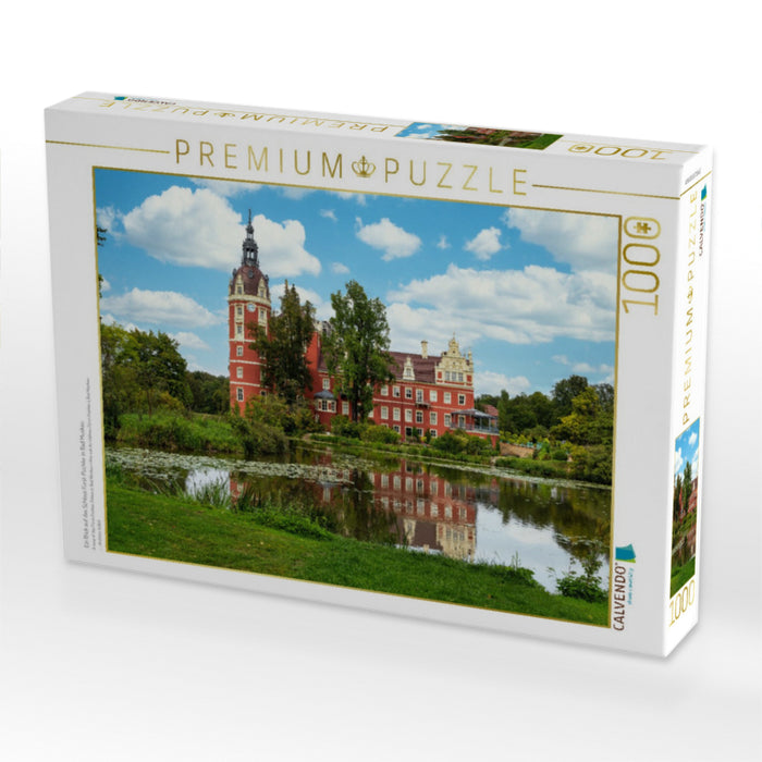 Ein Blick auf das Schloss Fürst-Pückler in Bad Muskau - CALVENDO Foto-Puzzle'