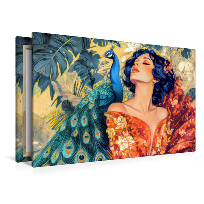 Premium Textil-Leinwand Die Epoche Art Nouveau