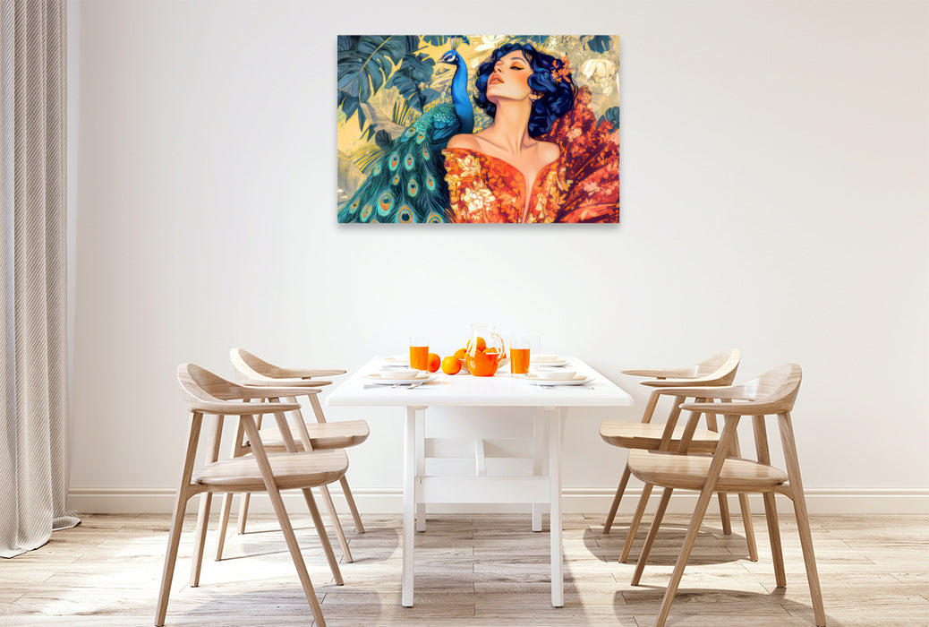 Premium Textil-Leinwand Die Epoche Art Nouveau