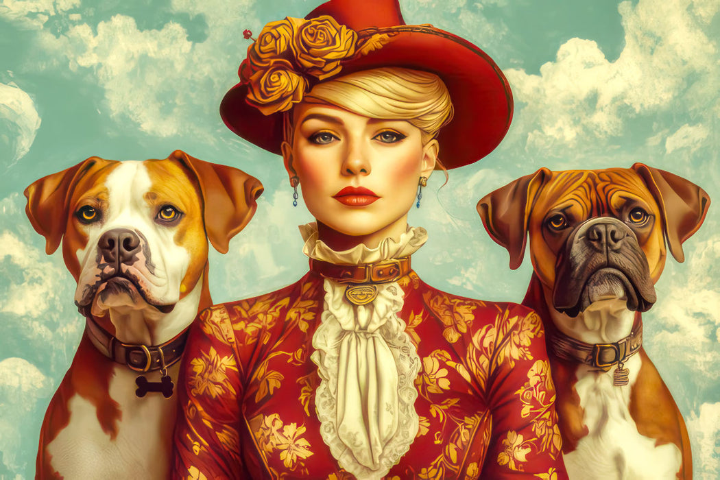 Premium Textil-Leinwand Die Epoche Art Nouveau