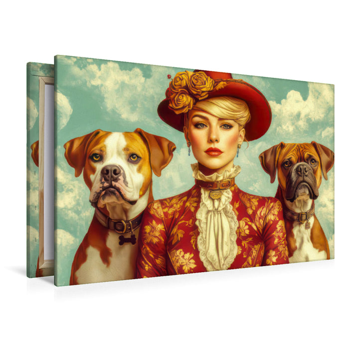 Premium Textil-Leinwand Die Epoche Art Nouveau