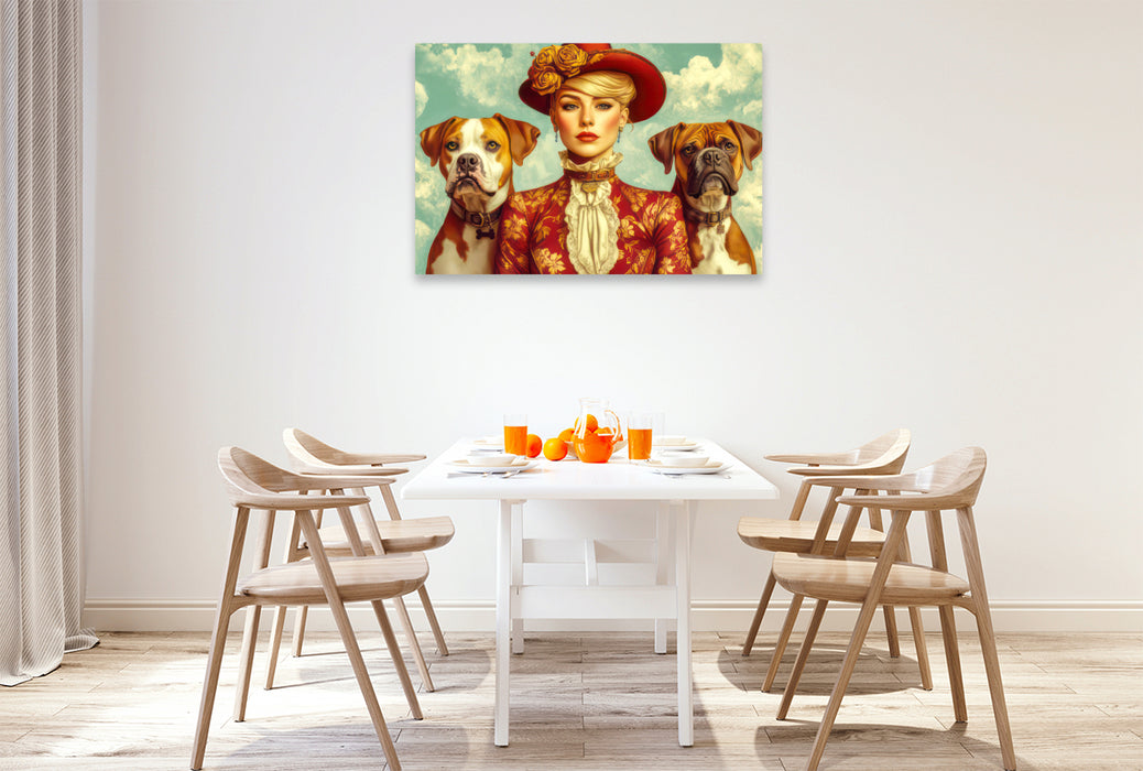 Premium Textil-Leinwand Die Epoche Art Nouveau