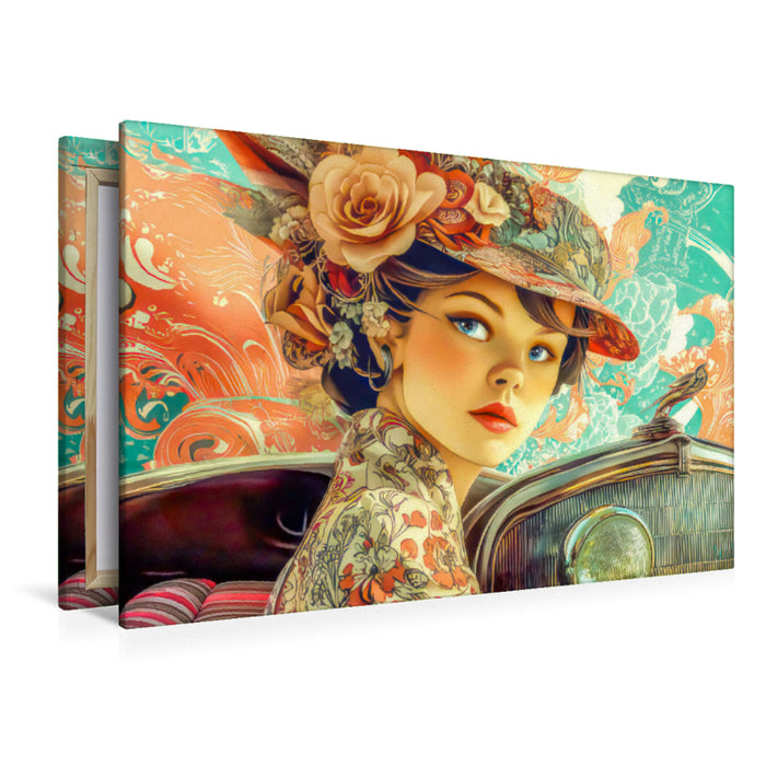 Premium Textil-Leinwand Die Epoche Art Nouveau