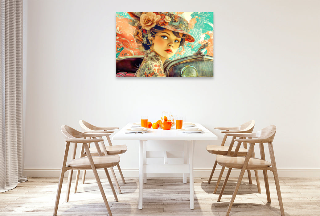 Premium Textil-Leinwand Die Epoche Art Nouveau