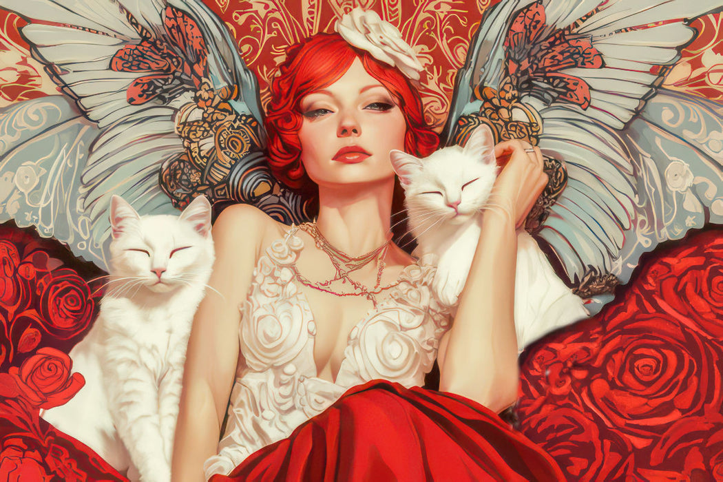 Premium Textil-Leinwand Die Epoche Art Nouveau