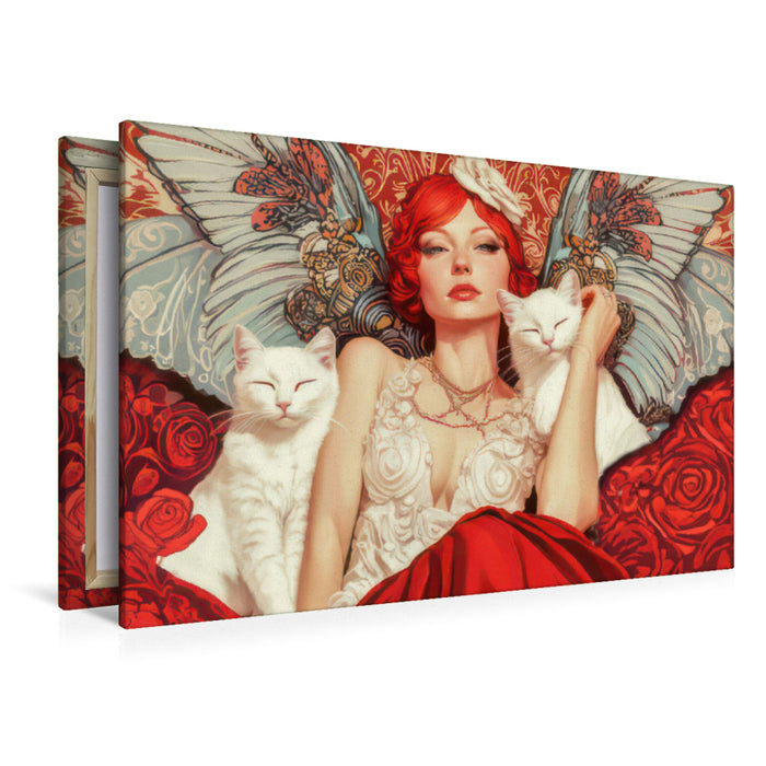 Premium Textil-Leinwand Die Epoche Art Nouveau