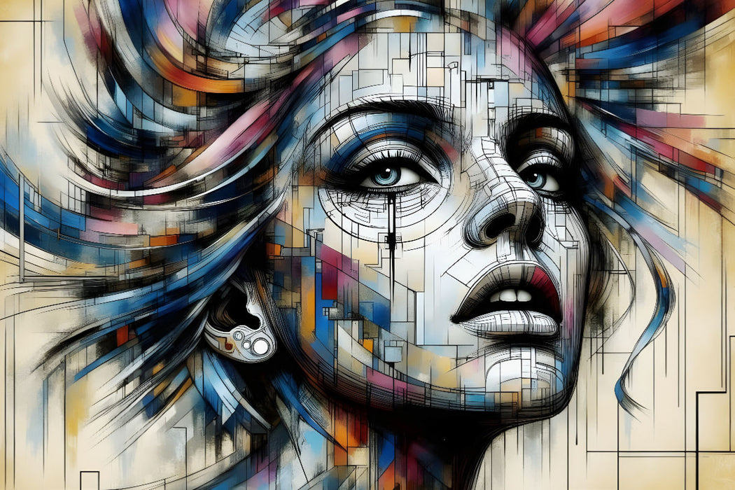 Premium Textil-Leinwand Zerbrechliche Schönheit