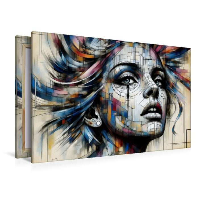 Premium Textil-Leinwand Zerbrechliche Schönheit