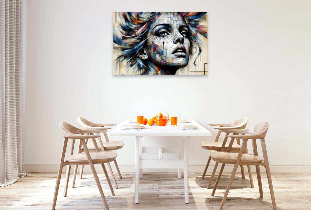 Premium Textil-Leinwand Zerbrechliche Schönheit