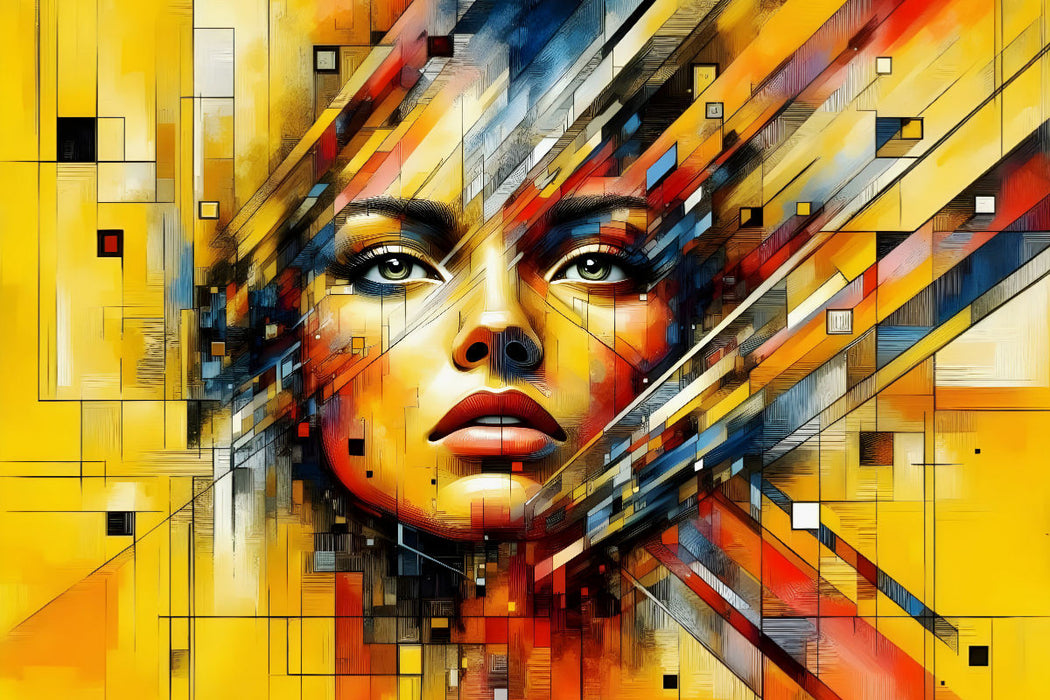 Premium Textil-Leinwand Entschlossene Anmut