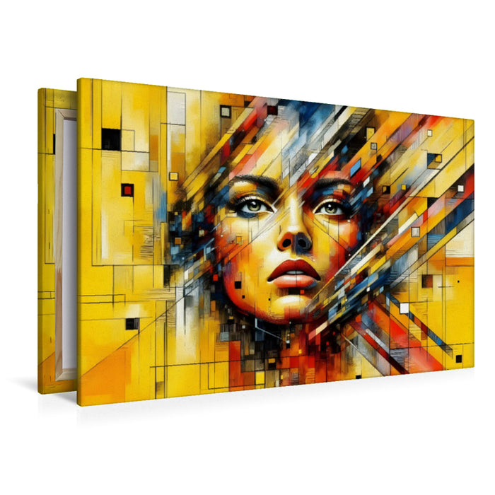 Premium Textil-Leinwand Entschlossene Anmut