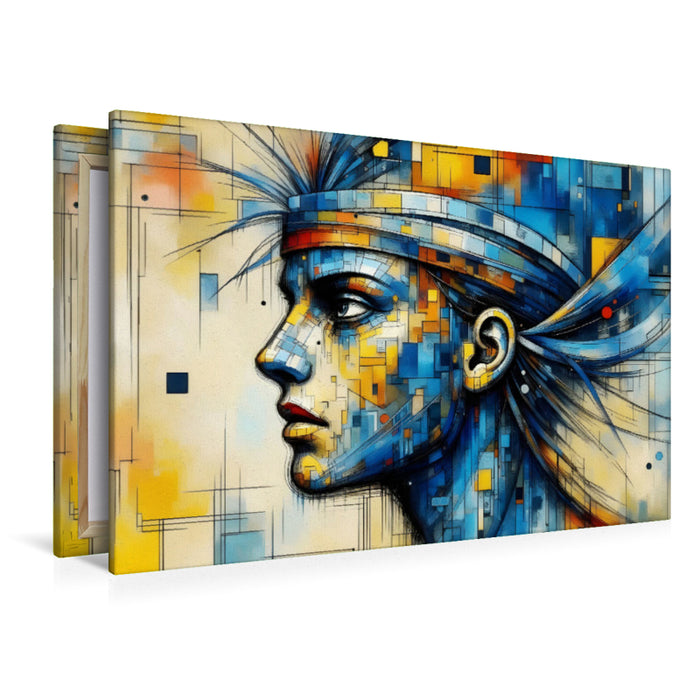 Premium Textil-Leinwand Ruhige Entschlossenheit