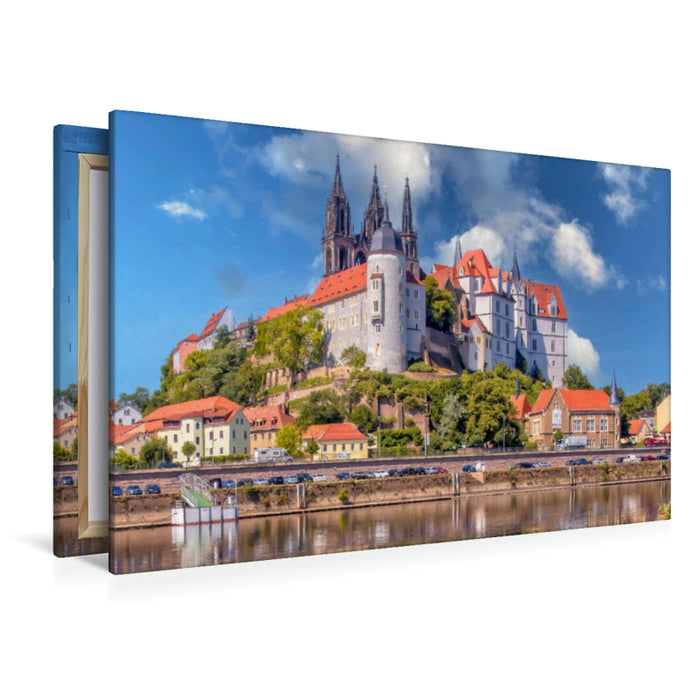 Premium Textil-Leinwand Die Albrechtsburg in Meißen