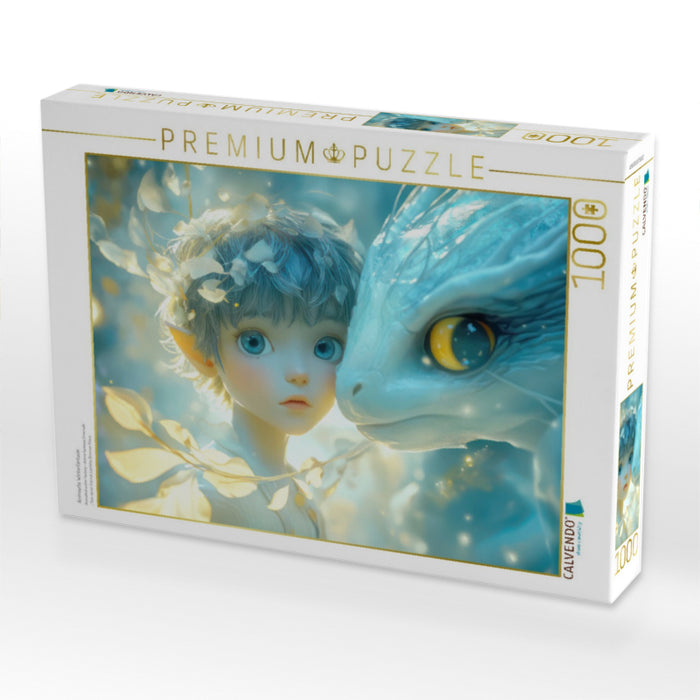 Animierte Winterfantasie - CALVENDO Foto-Puzzle'