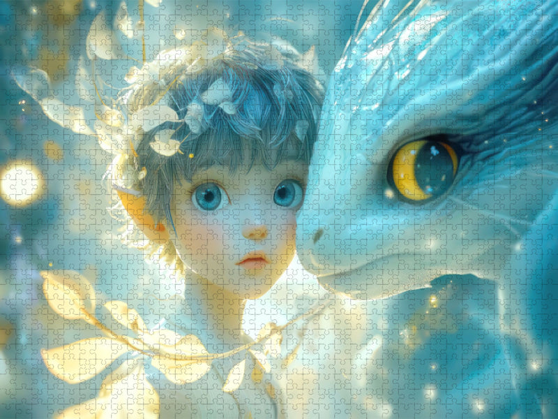 Animierte Winterfantasie - CALVENDO Foto-Puzzle'