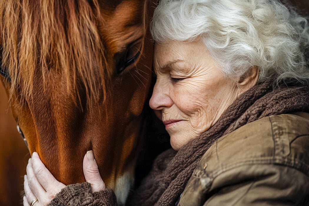 Premium Textil-Leinwand Ein Motiv aus dem Kalender Pferde und Seelensprüche