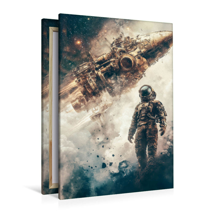 Premium Textil-Leinwand Raumfahrzeuge, fliegen schneller als das Licht und öffnen neuen Dimensionen