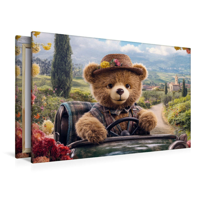 Premium Textil-Leinwand Meine Reise durch die Toskana